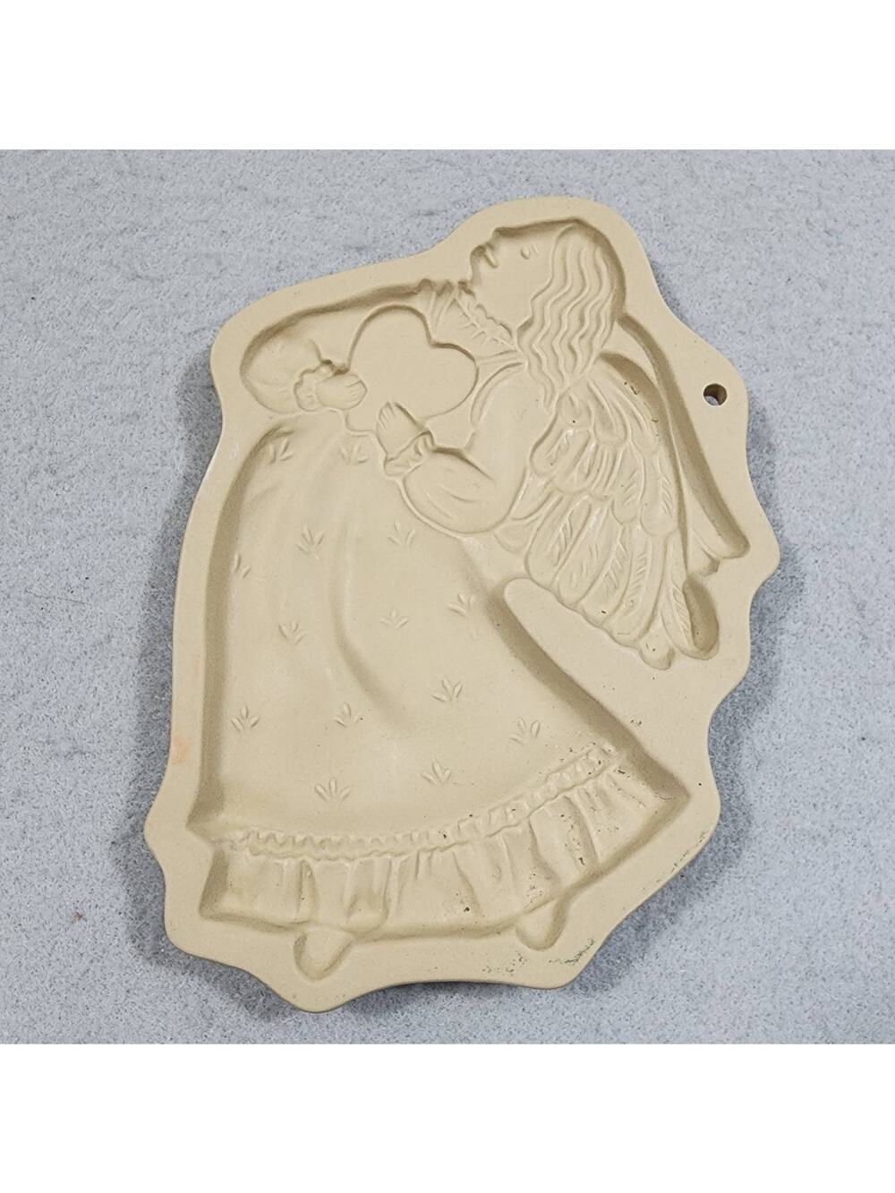 ANGEL WITH HEART Cookie Art Mold Press by Brown Bag Cookie Art 1987 Vintage